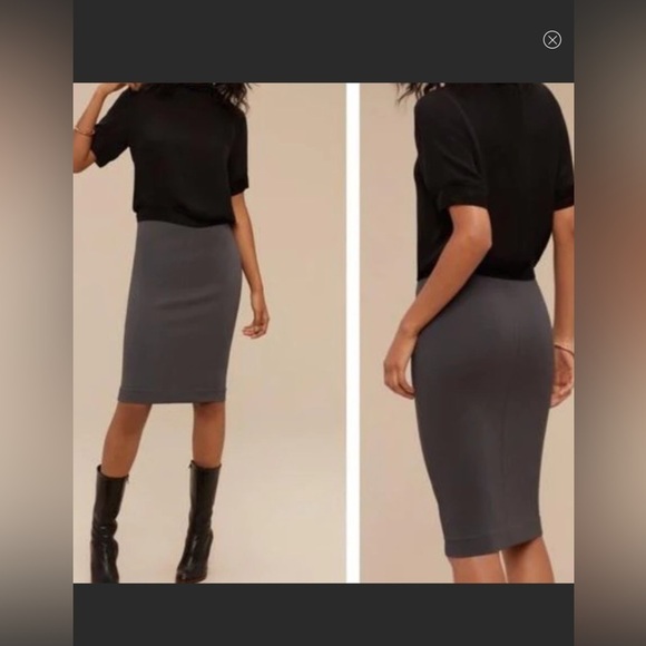 ARITIZA Wilfred Lis Stretch Pencil Skirt Dark Grey Size Medium Capsule Bodycon - Picture 1 of 9